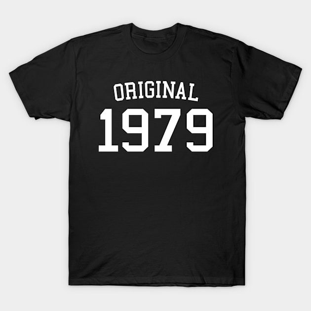 Original 1979 - Cool 43 Years Old, 43rd Birthday Gift For Men & Women T-Shirt by Art Like Wow Designs